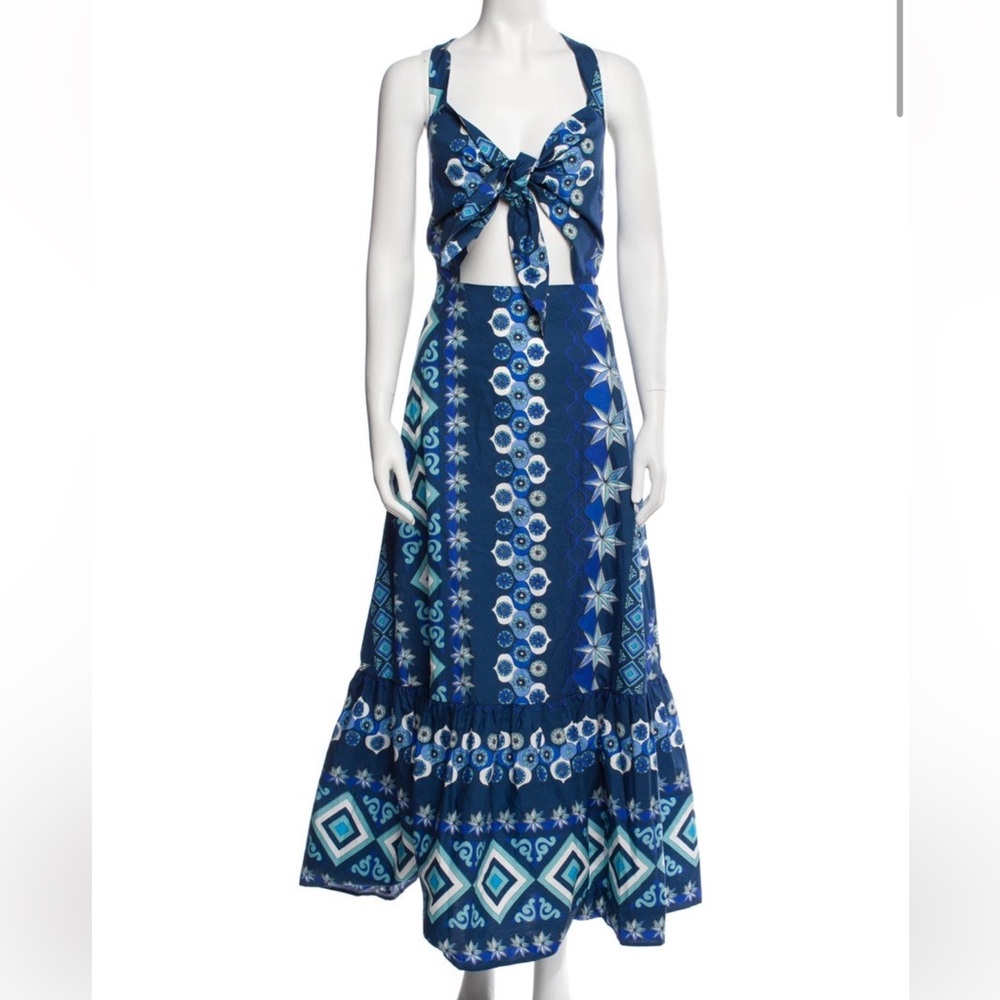 La DoubleJ Blue Patterned Dress